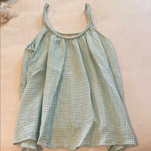Universal Thread Green Smocked Sleeveless Camisole
